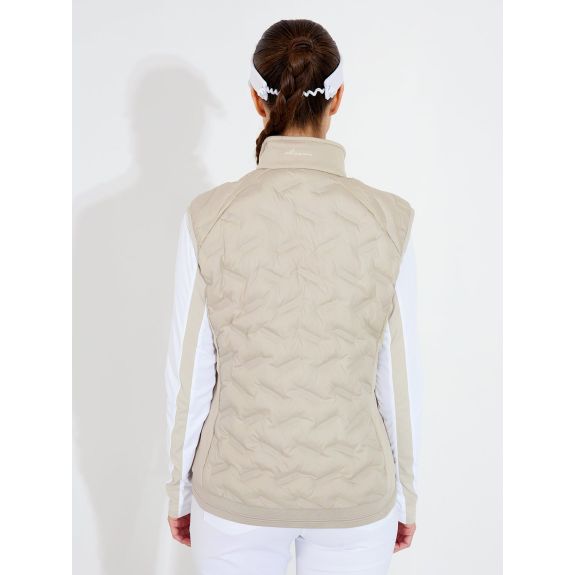 Veste Hybride Sans Manches Portrush Beige Femme