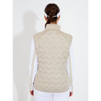 Veste Hybride Sans Manches Portrush Beige Femme