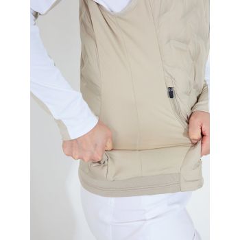 Veste Hybride Sans Manches Portrush Beige Femme