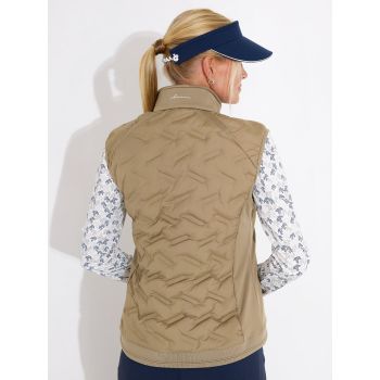 Veste Hybride Sans Manches Portrush Taupe Femme