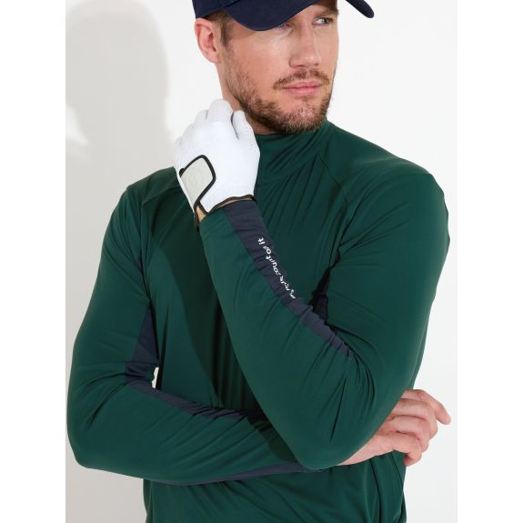 Polo manches longues Aloha Course Green Homme