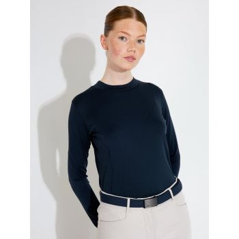 Polo Aloha UV Navy Femme
