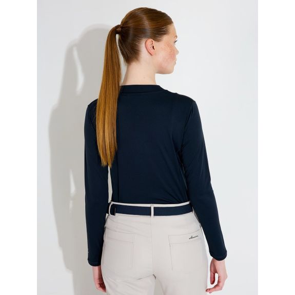 Polo Aloha UV Navy Femme