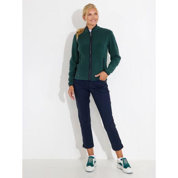 Veste Foxhills midlayer Course Green Femme