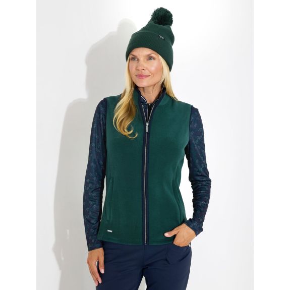 Veste sans manche Foxhills midlayer Course Green Femme