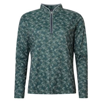 Pull 1/4 Zip Wisley longsleeve Course Green Femme
