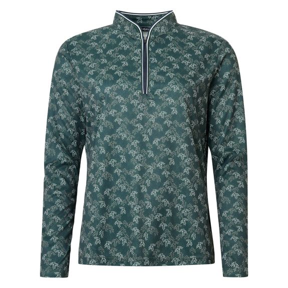 Pull 1/4 Zip Wisley longsleeve Course Green Femme