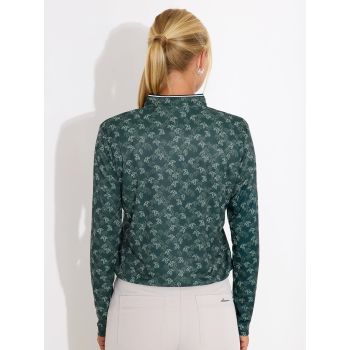 Pull 1/4 Zip Wisley longsleeve Course Green Femme