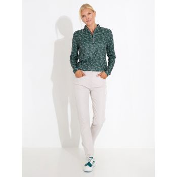 Pull 1/4 Zip Wisley longsleeve Course Green Femme