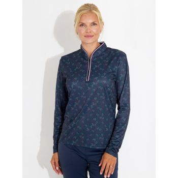 Pull 1/4 Zip Wisley longsleeve Beetroot Femme 2