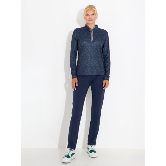 Pull 1/4 Zip Wisley longsleeve Beetroot Femme