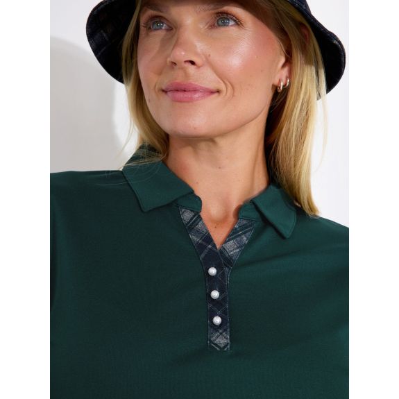 Polo Limerick Course Green Femme