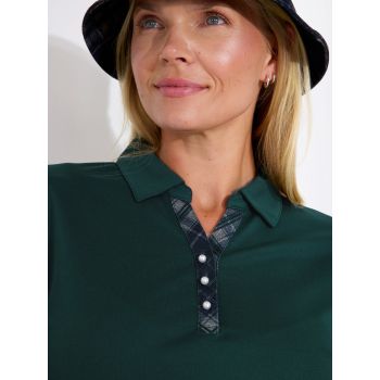 Polo Limerick Course Green Femme