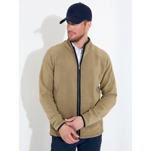 Midlayer fullzip Foxhills Taupe Homme