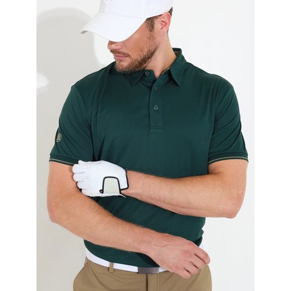 Polo Hamilton drycool Course Green Homme