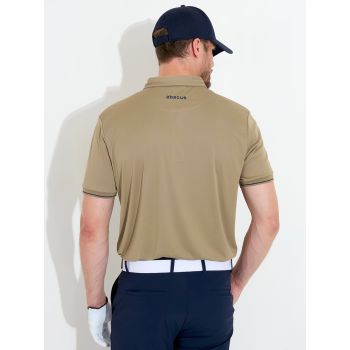 Polo Hamilton drycool Taupe Homme