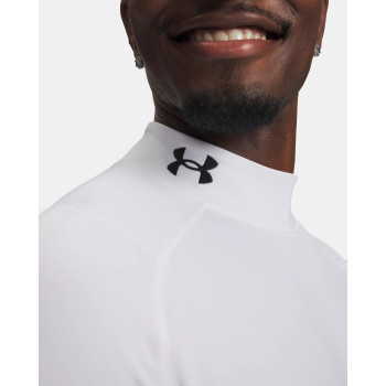 Midlayer UA Drive Fitted Mock White Homme