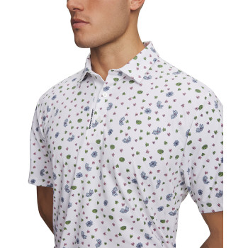 Polo UA Dry Printed Floral White Homme