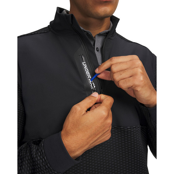 Pull 1/4 Zip UA Drive Pro Hybrid HZ Black Homme