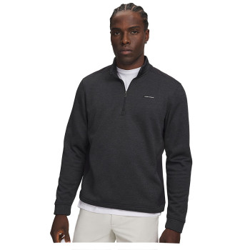 Pull 1/4 Zip UA Sweaterfleece Hybrid HZ Black Homme