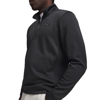 Pull 1/4 Zip UA Sweaterfleece Hybrid HZ Black Homme
