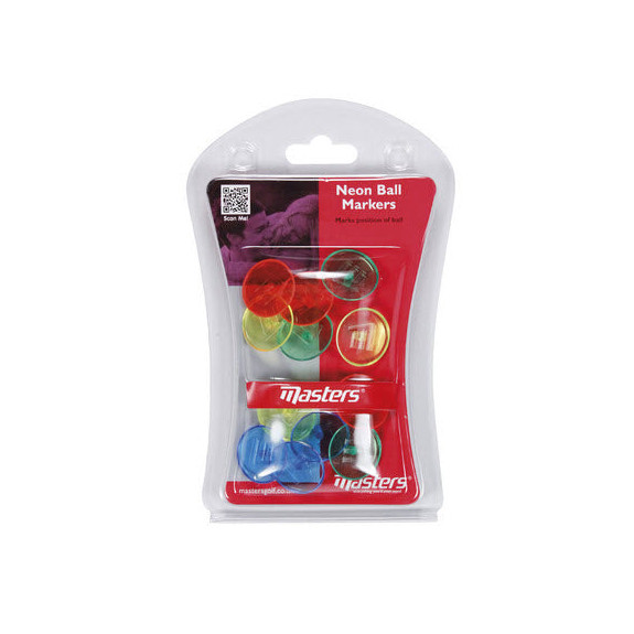 12 Puces Ball Marker Néon MAZDTE0030