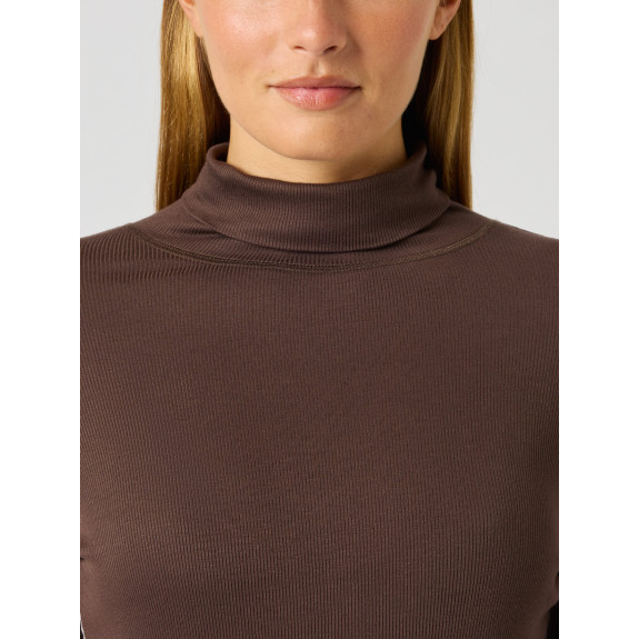 Pull Col roulé Ancona Brown Femme