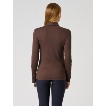 Pull Col roulé Ancona Brown Femme