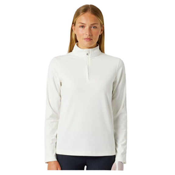Pull 1/4 Zip Half Neck Anna White Femme