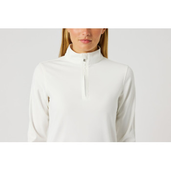 Pull 1/4 Zip Half Neck Anna White Femme 2