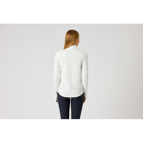 Pull 1/4 Zip Half Neck Anna White Femme