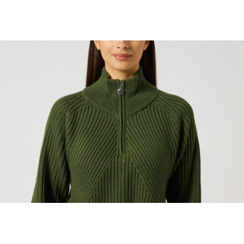Pull Hudson Lined Green Femme 2