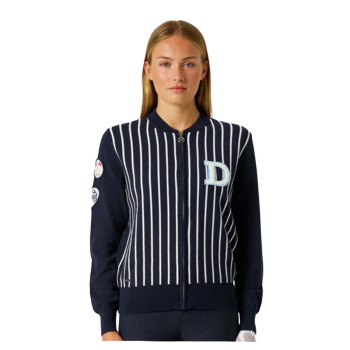 Veste Striped Knit Navy Femme
