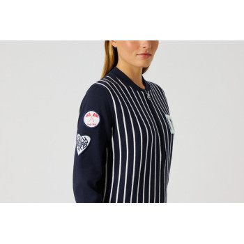 Veste Striped Knit Navy Femme 2