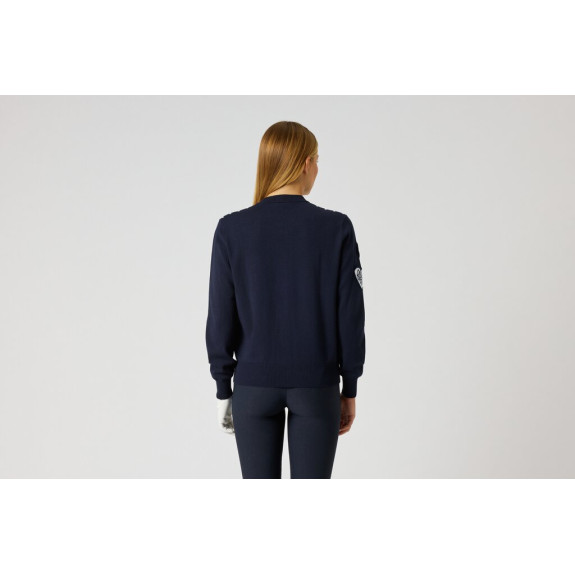 Veste Striped Knit Navy Femme