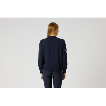 Veste Striped Knit Navy Femme