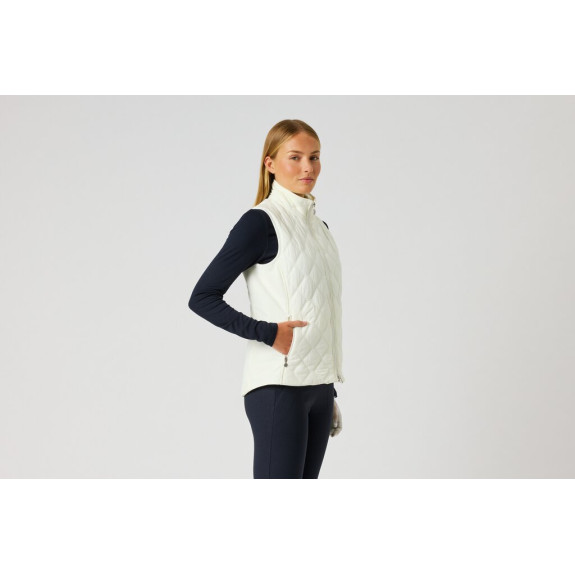 Veste sans manches Quilt White Femme