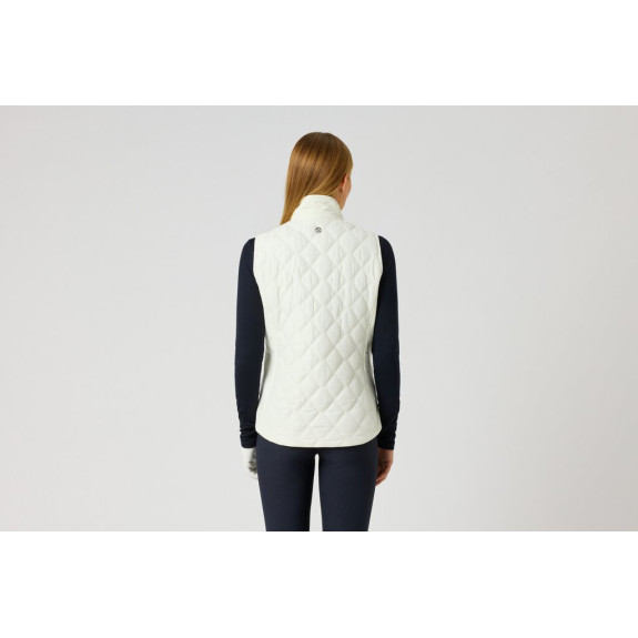 Veste sans manches Quilt White Femme