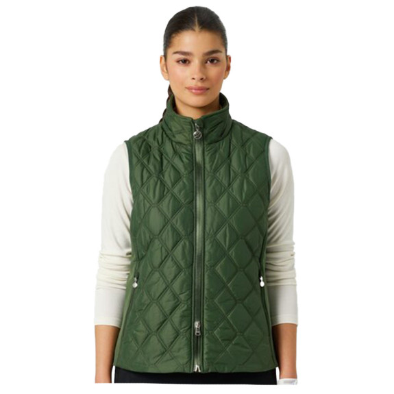 Veste sans manches Quilt Green Femme