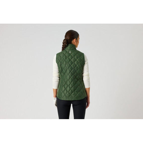 Veste sans manches Quilt Green Femme