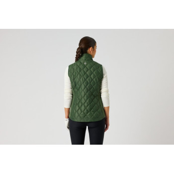 Veste sans manches Quilt Green Femme