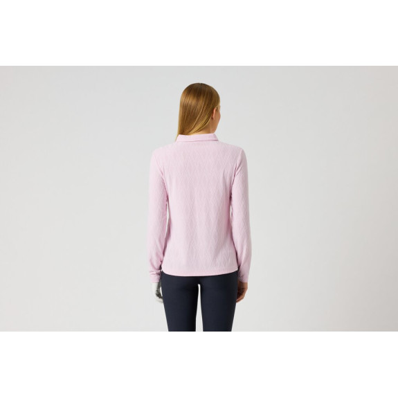 Polo Graphic Jaquard Pink Femme