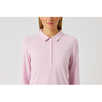 Polo Graphic Jaquard Pink Femme