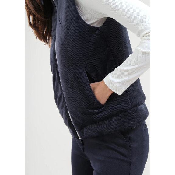 Veste sans manches Elurna Navy Femme