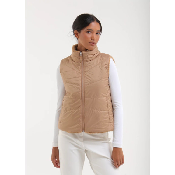 Veste sans manches Ersilia Beige Femme