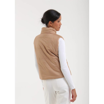 Veste sans manches Ersilia Beige Femme