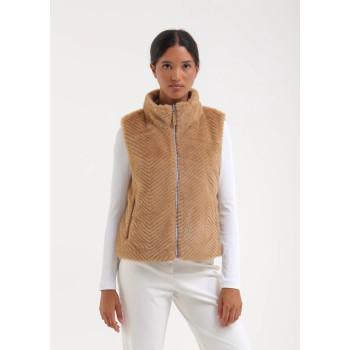 Veste sans manches Ersilia Beige Femme