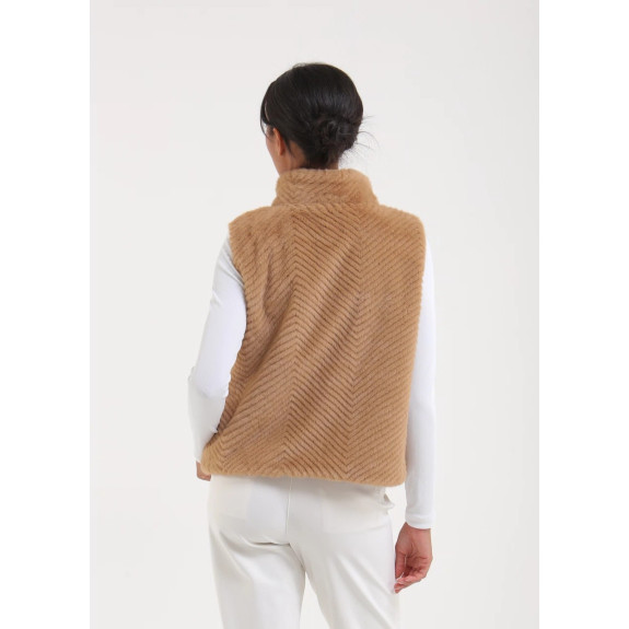 Veste sans manches Ersilia Beige Femme