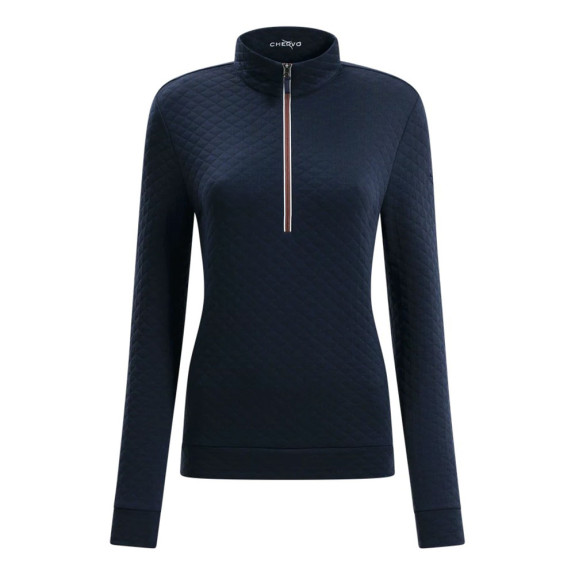 Pull 1/4 Zip Tampa Navy Femme