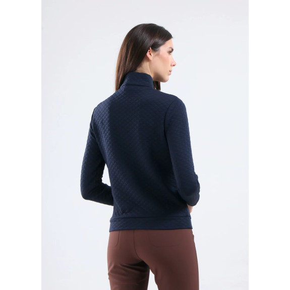 Pull 1/4 Zip Tampa Navy Femme